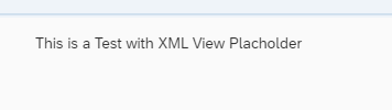 Usage of Placeholder in i18n in XML Views